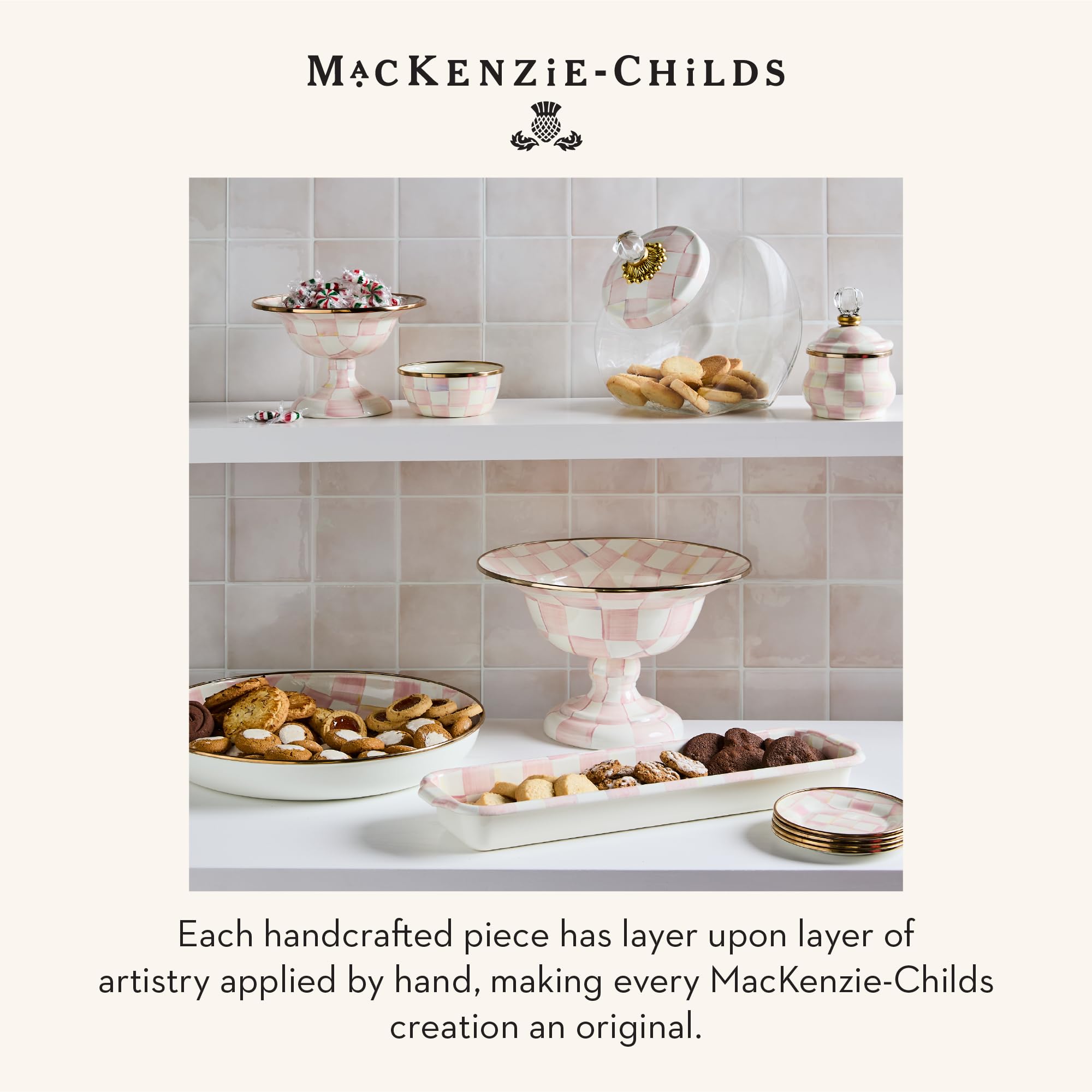 Amazon.com: MACKENZIE-CHILDS Set of 4 Enamel Appetizer Plates